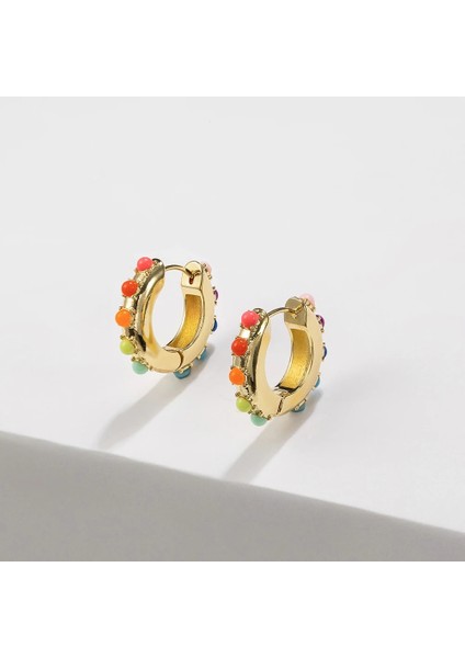 1 Adet Yeşil Yeni Moda Altın Cz Zirkon Klipsli Küpe Kadınlar Için Trendy C Şekilli Küçük Kulak Manşet Seti Gelin Düğün Earclip Takı Hiçbir Deldi (Yurt Dışından)