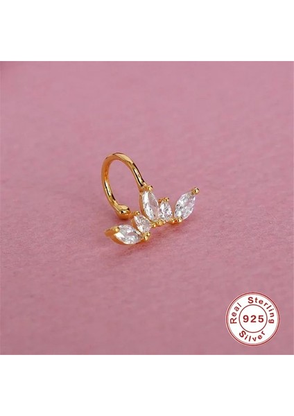 A Roxı Tatlı Kristaller Taç Klip Küpe Wometerling Gümüş Sahte Kıkırdak Küpe Takı Pendientes Plata 925 Hediyeler (Yurt Dışından)