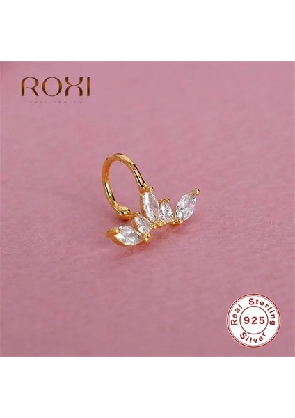A Roxı Tatlı Kristaller Taç Klip Küpe Wometerling Gümüş Sahte Kıkırdak Küpe Takı Pendientes Plata 925 Hediyeler (Yurt Dışından)