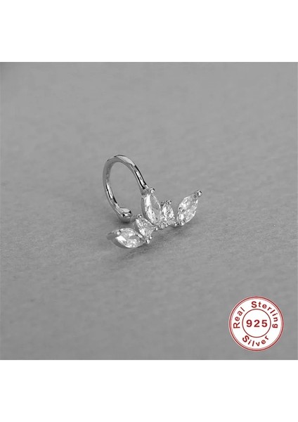 A Roxı Tatlı Kristaller Taç Klip Küpe Wometerling Gümüş Sahte Kıkırdak Küpe Takı Pendientes Plata 925 Hediyeler (Yurt Dışından)
