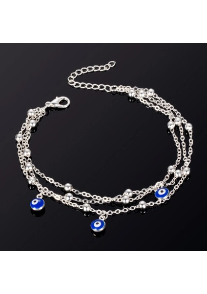 Altın Rengi Bohemian Çok Katmanlı Boncuk Ayak Bileği Bilezik Kadınlar Için Bacak Zinciri Mavi Nazar Kolye Halhal Yaz Plaj Ayak Takı (Yurt Dışından) fırsatları