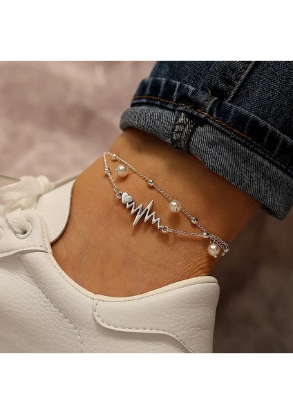 21,5 cm 21 cm Uzunluğunda Moda Gümüş Renk Kabuk Halhal Kadın Charm Ayak Bileği Kadın Parti Plaj Ayak Takı Bacak Zinciri Ayak Bileği Bilezik Aksesuarları Hediye (Yurt Dışından) fiyatları
