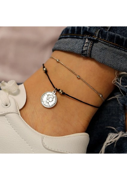 21,5 cm 21 cm Uzunluğunda Moda Gümüş Renk Kabuk Halhal Kadın Charm Ayak Bileği Kadın Parti Plaj Ayak Takı Bacak Zinciri Ayak Bileği Bilezik Aksesuarları Hediye (Yurt Dışından) modelleri