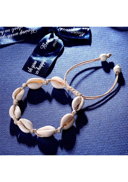 Beyaz Renk Bohemian Shell Halhal Kadınlar Için Yaz Plaj Yalınayak Bilezik Ayak Bileği Bacak Ayak Bileği Kayışı Ayak Takı Boncuk Aksesuarları (Yurt Dışından) fırsatları