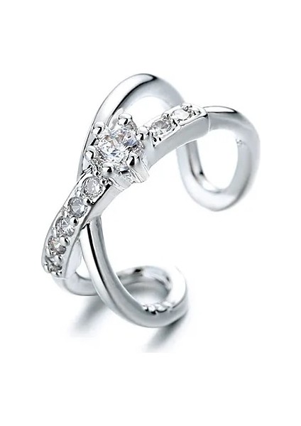 No.8 Boyutu Bir Kızın Sıcak 1 Parça Metal Kulak Manşet Klip Çapraz Kadınlar Için Piercing Küpe Üzerinde Klip Kore Takı Femme Kıkırdak Earcuffs (Yurt Dışından)