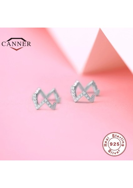 Altın 925 Ayar Gümüş Dalga Kristal Zirkon Piercingsiz Kulak Klipsi Küpe Altın Gümüş Rengi Kulak Manşet Klipsi Küpe (Yurt Dışından) fırsatları