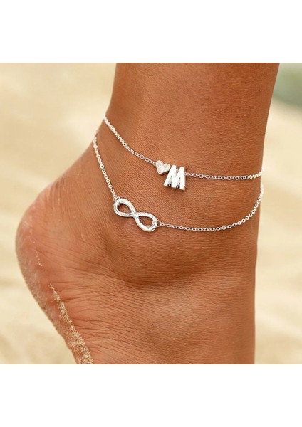 Gümüş Rengi Goldsilver Renk Türk Gözler Boncuk Halhal Kadınlar Için Sandalet Pulseras Tobilleras Mujer Kolye Halhal Bilezik Ayak Takı (Yurt Dışından) modelleri