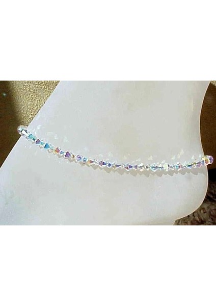 Gümüş--S1 Bohemian Çok Katmanlı Boncuk Ayak Bileği Bilezik Kadınlar Için Bacak Zinciri Mavi Nazar Kolye Halhal Yaz Plaj Ayak Takı (Yurt Dışından)