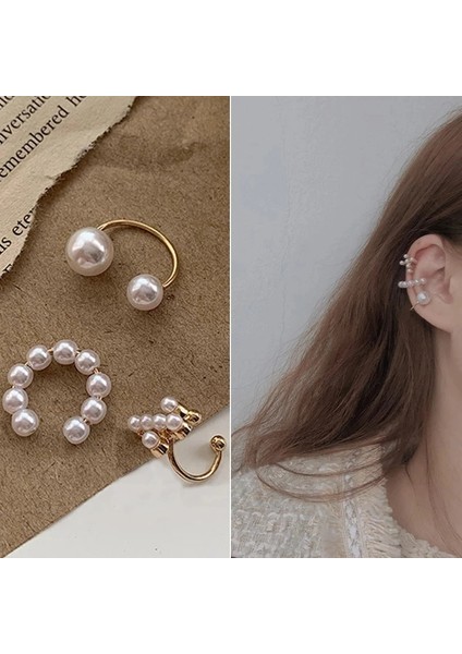 999 1 Adet Kulak Manşet Çapraz Klip Inci Küpe Sahte Piercing Kadınlar Için Earcuffs Earcuff Küpe Takı Hiçbir Piercing Aksesuarları (Yurt Dışından) fiyatları