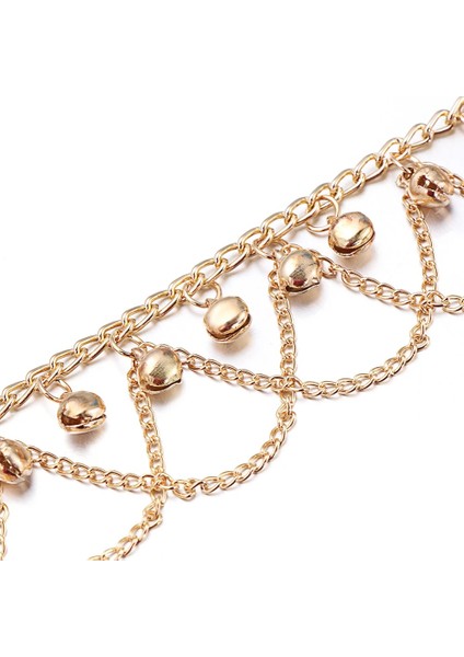 Altın Moda Bohem Altın Çan Püskül Halhal Kadınlar Için Charm Bacak Bilezik Ayak Bileği Bilezik Ayak Zincirleri Yalınayak Sandal Plaj Takı (Yurt Dışından) indirimleri