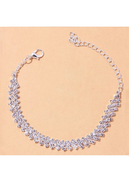 Altın Halhal Stonefans Rhinestone Bohemian Pastil Halhal Kadınlar Için Braclet Hint Sevimli Yalınayak Sandalet Plaj Ayak Takı Ayak Bileği (Yurt Dışından)