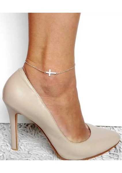 Gümüş Kaplı Boho Plaj Barefoot Sandalet Altın Alaşım Elektroliz Kadınlar Için Çapraz Zincir Halhal Halhal Moda Takı (Yurt Dışından) fiyatları