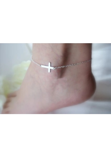 Gümüş Kaplı Boho Plaj Barefoot Sandalet Altın Alaşım Elektroliz Kadınlar Için Çapraz Zincir Halhal Halhal Moda Takı (Yurt Dışından) fırsatları