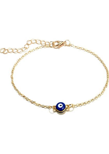 Altın-Pembe Charm Halhal Nazar Paslanmaz Çelik Takı Kaplama Renkli Emaye Nazar Charm Bilezik Erkekler Kadınlar Için (Yurt Dışından) modelleri