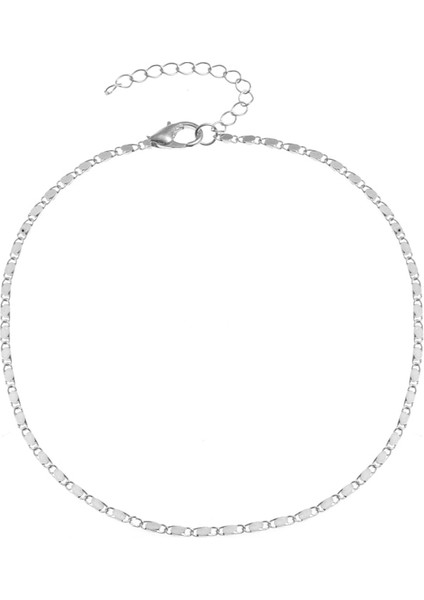 Şerit Kadınlar Için Trendy Bohemian Halhal Bilezik Punk Metal Zincir Pullu Halhal Yaz Plaj Halhal Kadın Yalınayak Bacak Zinciri Takı (Yurt Dışından)