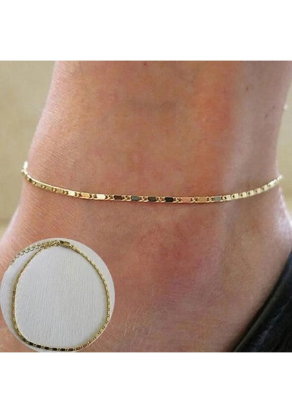 Şerit Kadınlar Için Trendy Bohemian Halhal Bilezik Punk Metal Zincir Pullu Halhal Yaz Plaj Halhal Kadın Yalınayak Bacak Zinciri Takı (Yurt Dışından) fırsatları