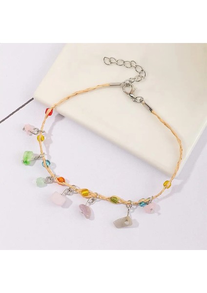 2-Yaklaşık 23.2 cm Bohem Rafya Zincirleri Kadınlar Için Halhal Yaz Plaj Kabuk Renkli Starfarms Bilezik Ayak Bacak Zinciri Yalınayak Takı (Yurt Dışından) fırsatları