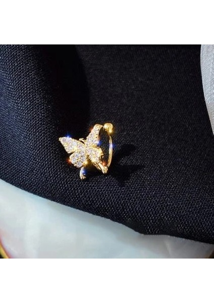 E888CJIN 2021 Modası Kadın Küpe Kulak Manşet Ince Tatlı Kelebek Kar Tanesi Kadınlar Için Kulak Kemikleri Klip Bijoux Takı Kulak Klipsi (Yurt Dışından)