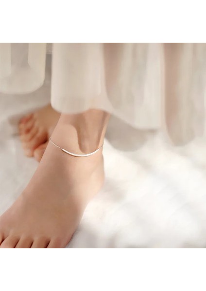 Beyaz Moda Basit Beyaz Altın Ayak Bileği Bilezikler Kadınlar Için Yeni Özgün Tasarım Kore Yeni Halhal Moda Takı Bayan Aksesuarları (Yurt Dışından) fiyatları
