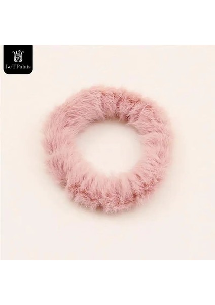 6 Pembe Le T Palais Sıcak Kürklü Scrunchies Yumuşak Faux Kürk Kadın Kız Ponytai Tutucu Saç Halat Lastik Bant Şapkalar Saç Aksesuarları (Yurt Dışından)