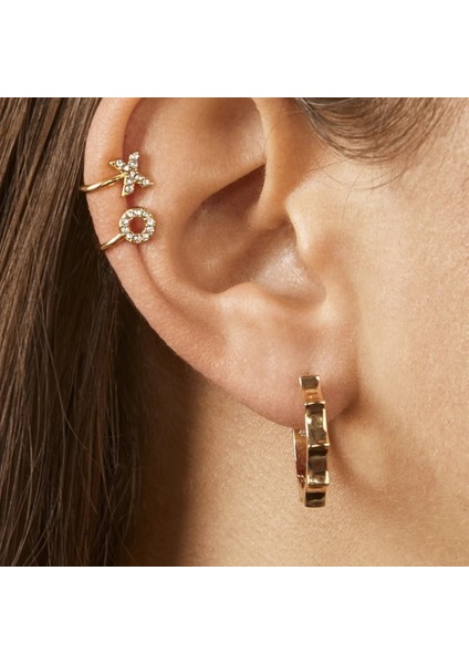 ZJ4187 Ingilizce Harfler Zirkon Kulak Piercing Küpe Kadınlar Için Kaya Vintage Kristal Kulak Manşet Küpe Kızlar Jewerly Hediyeler (Yurt Dışından) modelleri