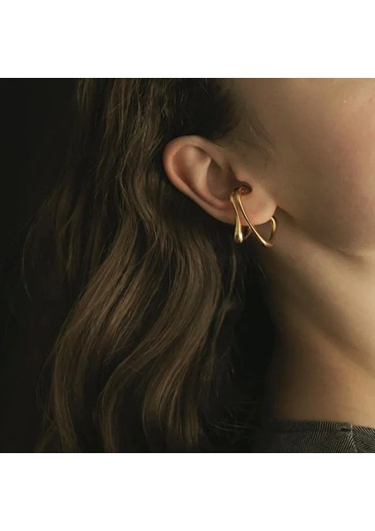 4 Şerit Huanzhı Unk Metal Kulak Manşet Küpe Geometrik Düzensiz Içi Boş Kulak Kemik Klipsi Kadınlar Kızlar Için Piercing Olmadan Takı Hediye (Yurt Dışından)