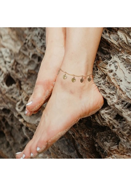 JC-048S Kadınlar Altın Ton Paslanmaz Çelik Zincir Halhal, Et Plaj Yalınayak Ayak Takı, Bacak Zinciri Ayak Bileği Bayan Tatil Hediyeleri (Yurt Dışından) indirimleri