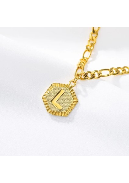 Altın Tarzı L Beden Paslanmaz Çelik Halhal Kadınlar Için Altın Ilk Halhal Bilezik A-Z Alfabe Ayak Bileği Ayak Bacak Zinciri Boho Takı Hediye Bijoux Femme (Yurt Dışından)