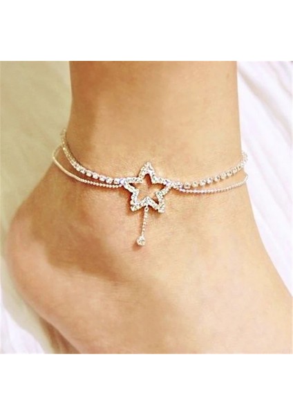 Resim Olarak 1 Kalp Şeklinde Charm Halat Dize Halhal Kadın Sandalet Üzerinde Bacak Zinciri Ayak Takı Ayak Bileği Yaz Plaj Bilezik Alaşım Hjuey (Yurt Dışından) fiyatları