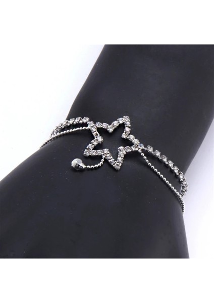 Resim Olarak 1 Kalp Şeklinde Charm Halat Dize Halhal Kadın Sandalet Üzerinde Bacak Zinciri Ayak Takı Ayak Bileği Yaz Plaj Bilezik Alaşım Hjuey (Yurt Dışından) fırsatları