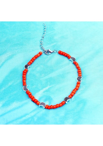 Çok Siyah Güneş Dıezı Bohemia Boho Boncuk Kadınlar Için Halhal Vintage Deri Halat Bacak Ayak Bileği Halhal Ay Güneş Charm Bilezik Plaj Takı (Yurt Dışından) fırsatları