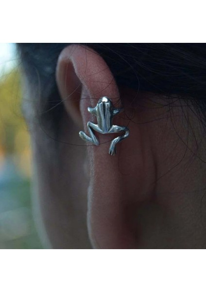 No.1 Boyutu Sevimli Kurbağa Küpe Kadınlar Kızlar Için Sahte Piercing Hayvan Kulak Manşet Klip Küpe Kıkırdak Küpe Punk Takı Brincos Hediyeler (Yurt Dışından) fiyatları