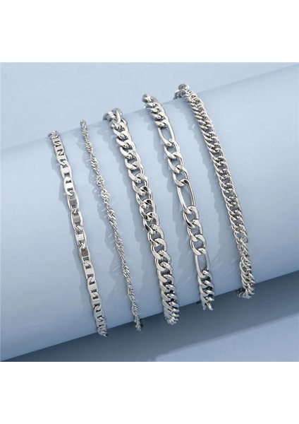 NO.50384 Beden Letapı ve Yeni Vintage Basit Altın Renk Link Zinciri Halhal Kadın Kız Bohemian Bacak Ayak Bileği Halhal Bilezik Plaj Takı (Yurt Dışından) fırsatları