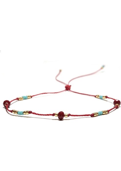 Yeşil Diffone Kadınlar Için Yeni Moda Halhal Kız Ayarlanabilir Bohemia Ayak Zinciri Yaz Plaj Takı Halhal Halat Ayak Bileği Bacak Braclet (Yurt Dışından)