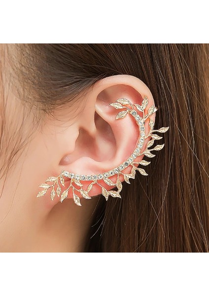 E01790 Vagzeb Yeni Moda Zarif Vintage Punk Gotik Kristal Rhinestone Kulak Manşet Wrap Damızlık Klip Küpe (Yurt Dışından)