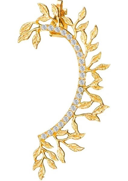 E01790 Vagzeb Yeni Moda Zarif Vintage Punk Gotik Kristal Rhinestone Kulak Manşet Wrap Damızlık Klip Küpe (Yurt Dışından)