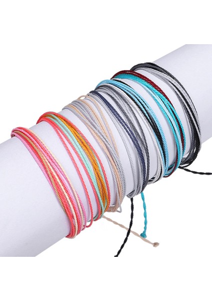 Renk 9 Moda Polyester Hat Halhal Kadınlar Için Renkli Ayarlanabilir Halat Zincir Halhal Bilezikler Ayak Takı Hediyeler 18 cm Uzunluğunda, 1 Parça (Yurt Dışından) fiyatları