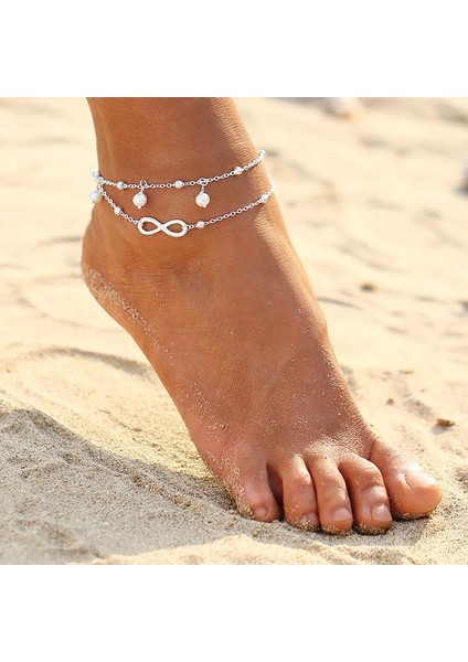 45 Numara Plaj Halhal Yapay Elmas Püskül Ayak Bacak Bilezik Kadın Moda Takı Vintage Yoga Ayak Bileği Bilezik Zincir Yalınayak Sandalet (Yurt Dışından) indirimleri