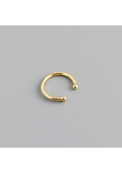 1 Adet Altın Wantme Terling Gümüş Minimalist Moda Kulak Manşet Klip Küpe Kadın Erkek Kız Piercing Olmadan Burun Halkası Takı (Yurt Dışından)