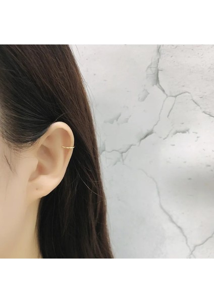 1 Adet Altın Wantme Terling Gümüş Minimalist Moda Kulak Manşet Klip Küpe Kadın Erkek Kız Piercing Olmadan Burun Halkası Takı (Yurt Dışından) fırsatları