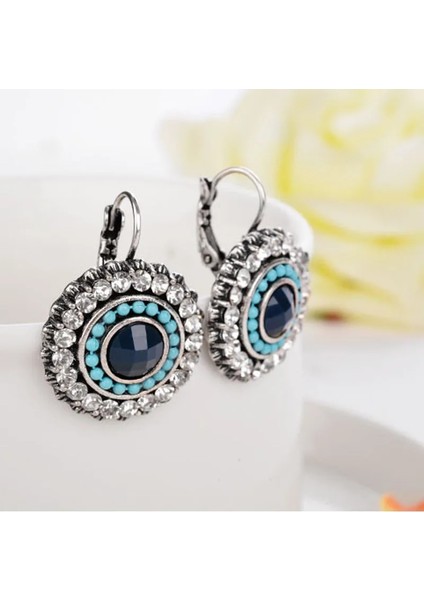 B13-D34412 Shineland Moda Boho Küçük Küpe Kadınlar Takı Için Brinco Oyma Vintage Tibet Trendy Bohem Küpe (Yurt Dışından) modelleri