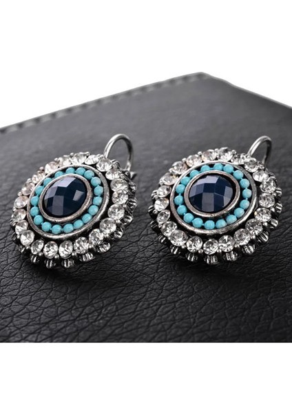 B13-D34412 Shineland Moda Boho Küçük Küpe Kadınlar Takı Için Brinco Oyma Vintage Tibet Trendy Bohem Küpe (Yurt Dışından) fırsatları