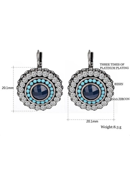 B13-D34412 Shineland Moda Boho Küçük Küpe Kadınlar Takı Için Brinco Oyma Vintage Tibet Trendy Bohem Küpe (Yurt Dışından) indirimleri