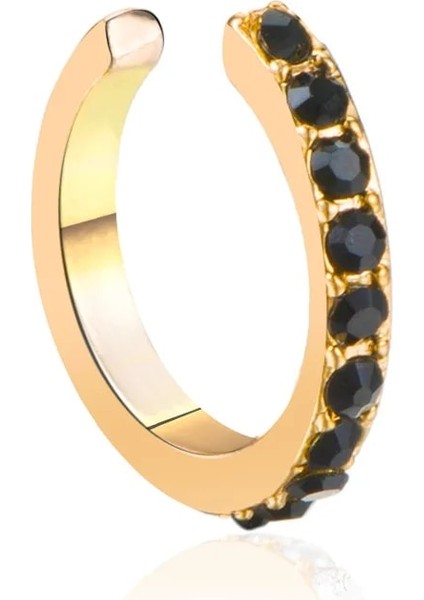 1 Adet F 2021 Moda Altın Yaprak Klip Küpe Piercing Olmadan Kadınlar Için Puck Rock Vintage Kristal Kulak Manşet Kız Takı Hediyeler (Yurt Dışından)