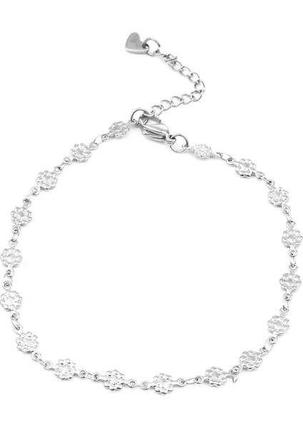 Altın Oval 1 Adet Sıcak Paslanmaz Çelik Halhal Kadın Erkek Takı Için Gümüş Renk Altın Renk Çiçek Kalp Konnektör Charms Tedarik (Yurt Dışından) modelleri