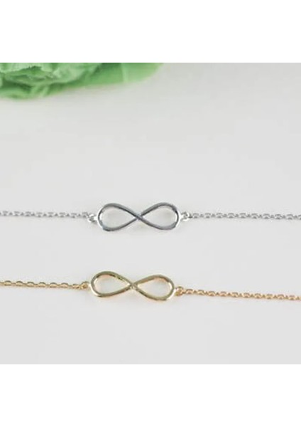 Şerit Rengi Trendy Altın Şerit Renk Kadınlar Için Basit Sonsuzluk Zinciri Halhal Plaj Ayak Takı Bacak Zinciri Ayak Bileği Bilezik Kadın Aksesuarları (Yurt Dışından) fırsatları