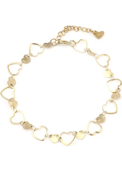 23,5 cm 12 Styletainless Çelik Halhal Altın Renk Zinciri Halhal Bilezik Kadınlar Için Bacak Plaj Yalınayak Ayak Zinciri Takı (Yurt Dışından)