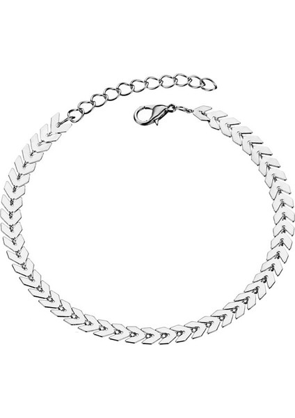 NO.50191 Beden Bohemian Ok Halhal Bilezik Kadınlar Için Punk Metal Zincir Pullu Halhal Yaz Plaj Halhal Kadın Yalınayak Bacak Zinciri Takı (Yurt Dışından) indirimleri