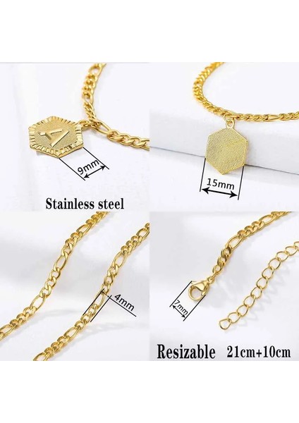 S-Z Kadın Halhal Ayak Bileği Bilezik Altın Paslanmaz Çelik Ilk Halhal Harf Bacak Bilezik A-Z Alfabe Halhal Bacak Ayak Takı (Yurt Dışından) modelleri