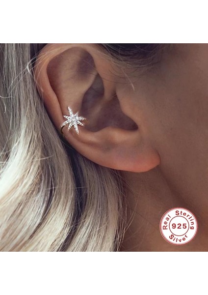 1 Adet Tarzı No.49 Beden Canner Terling Gümüş Zirkon Vintage Kelebek Kulak Klipleri Kadınlar Için Sevimli Hiçbir Piercing Sahte Kıkırdak Kulak Güzel Takı (Yurt Dışından)